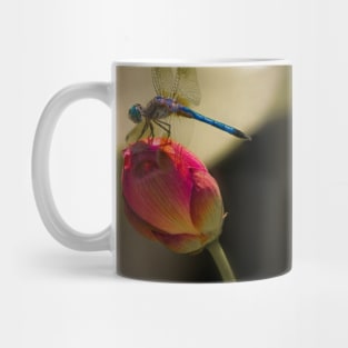 Lotus Bud and Dragonfly On the Lily Pond Mug